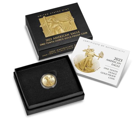 2023-W American Eagle Gold Proof 1/10 oz. Coin - PR69DCAM
