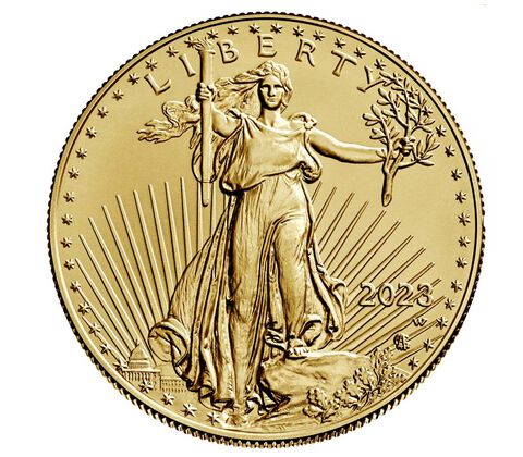 2023-W $50 American Eagle 2023 One Ounce Burnished- SP70 - First Strike