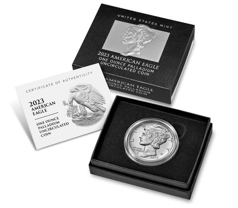 2023-W 1 oz Palladium First Strike DCAM SP70