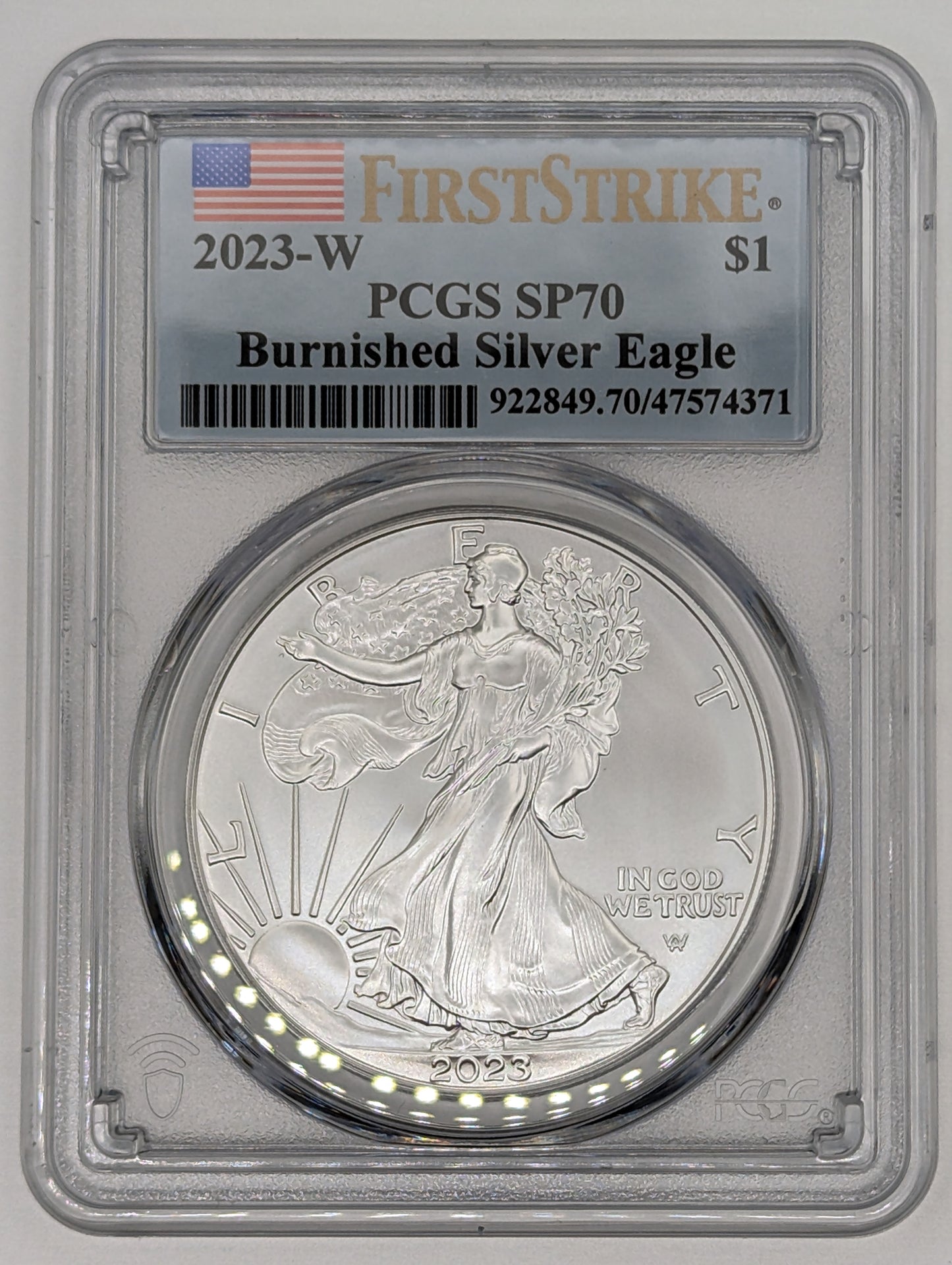 2023-W American Eagle One Ounce Silver - PCGS SP70