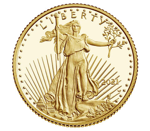 2021 American Eagle One-Tenth Ounce Gold Coin - PR70 PCGS