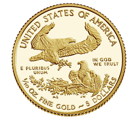 2021 American Eagle One-Tenth Ounce Gold Coin - PR70 PCGS