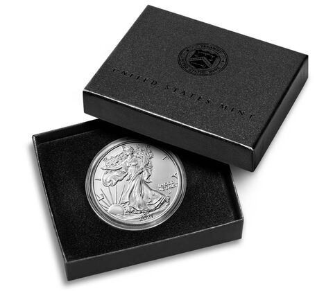 2021-W $1 Burnished American Eagle Silver Proof Coin- SP69 - First Strike