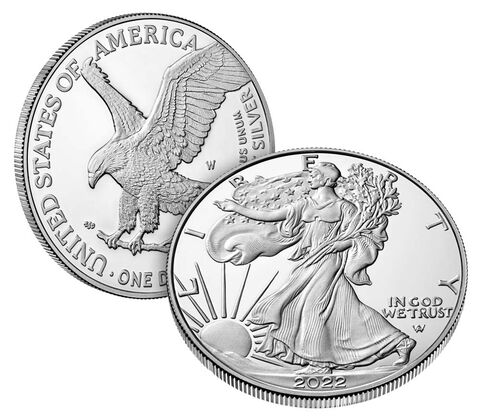 2022-W Silver Eagle Coin $1 - PCGS PR70DCAM