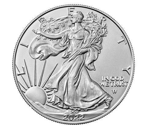 American Eagle 2022 1 oz. Silver Proof Coin (Burnished - West Point Mint)