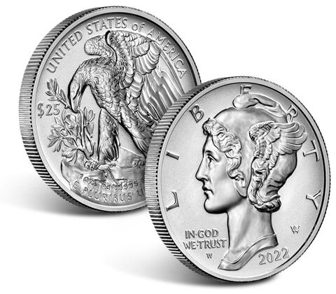 2022-W 1 oz Palladium First Strike Coin, Reverse Proof - PR70DCAM
