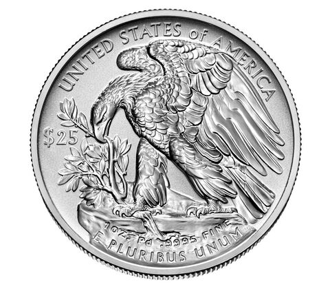 2022-W 1 oz Palladium First Strike Coin, Reverse Proof - PR70DCAM