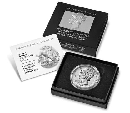 2022-W $25 Palladium First Strike Coin, Reverse Proof - PR70DCAM