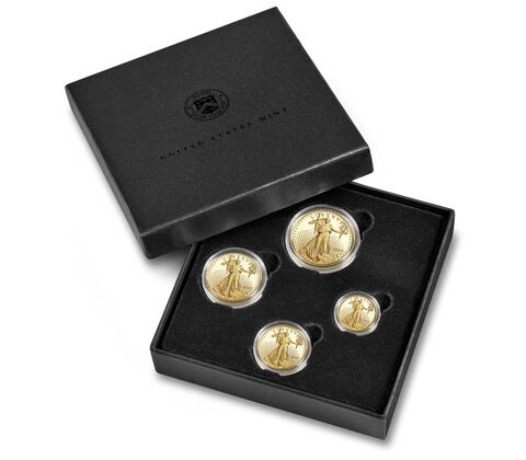 2023 W Gold American Eagle Four Coin Set - PR70DCAM - First Strike
