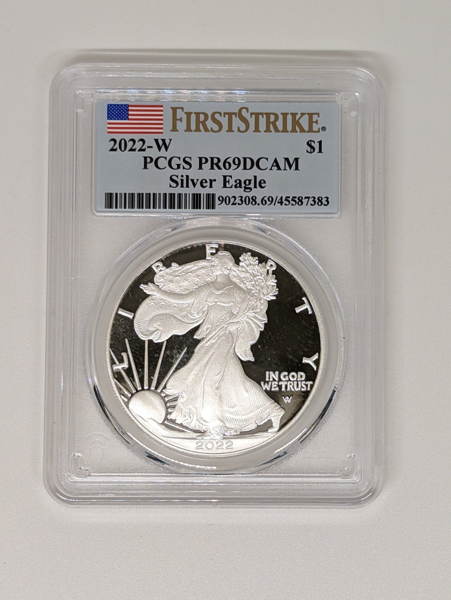 2022-W $1 American Eagle 1 oz. Silver Proof Coin - PR69DCAM - First Strike