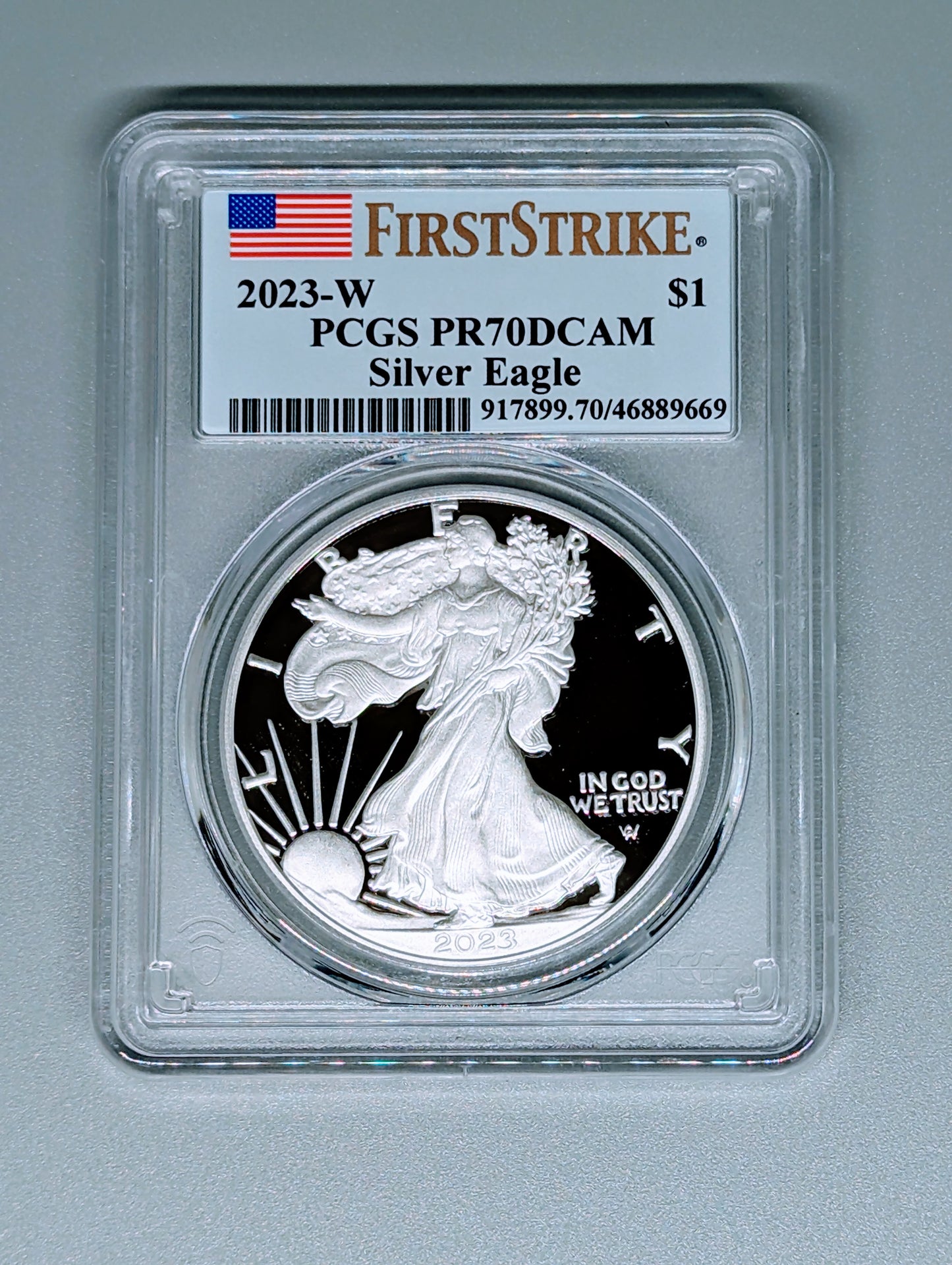 2023-W $1 American Eagle 1 oz. Silver Proof Coin - PCGS PR70DCAM