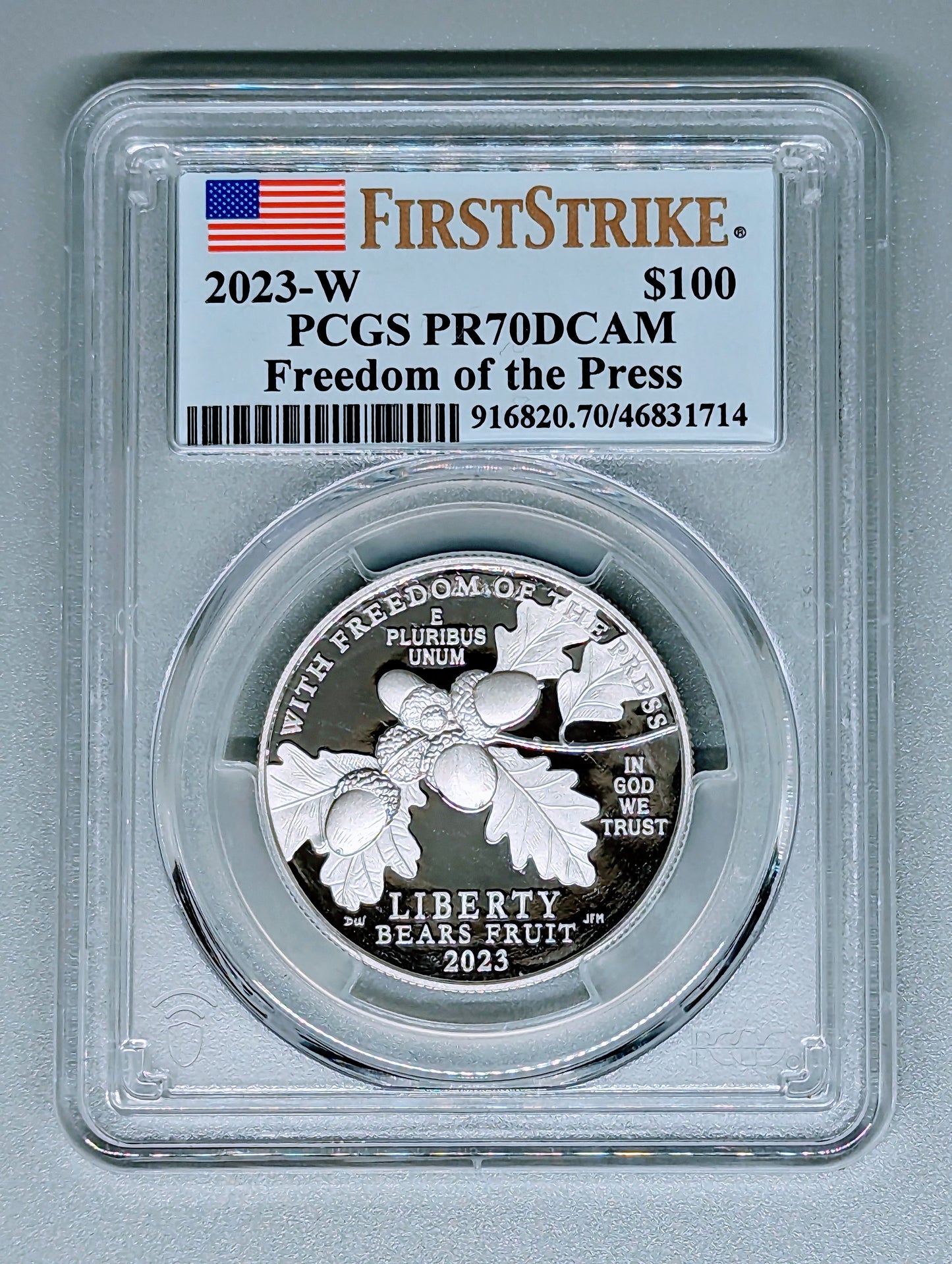 2023-W Platinum Proof Coin - First Strike - PR70DCAM PCGS