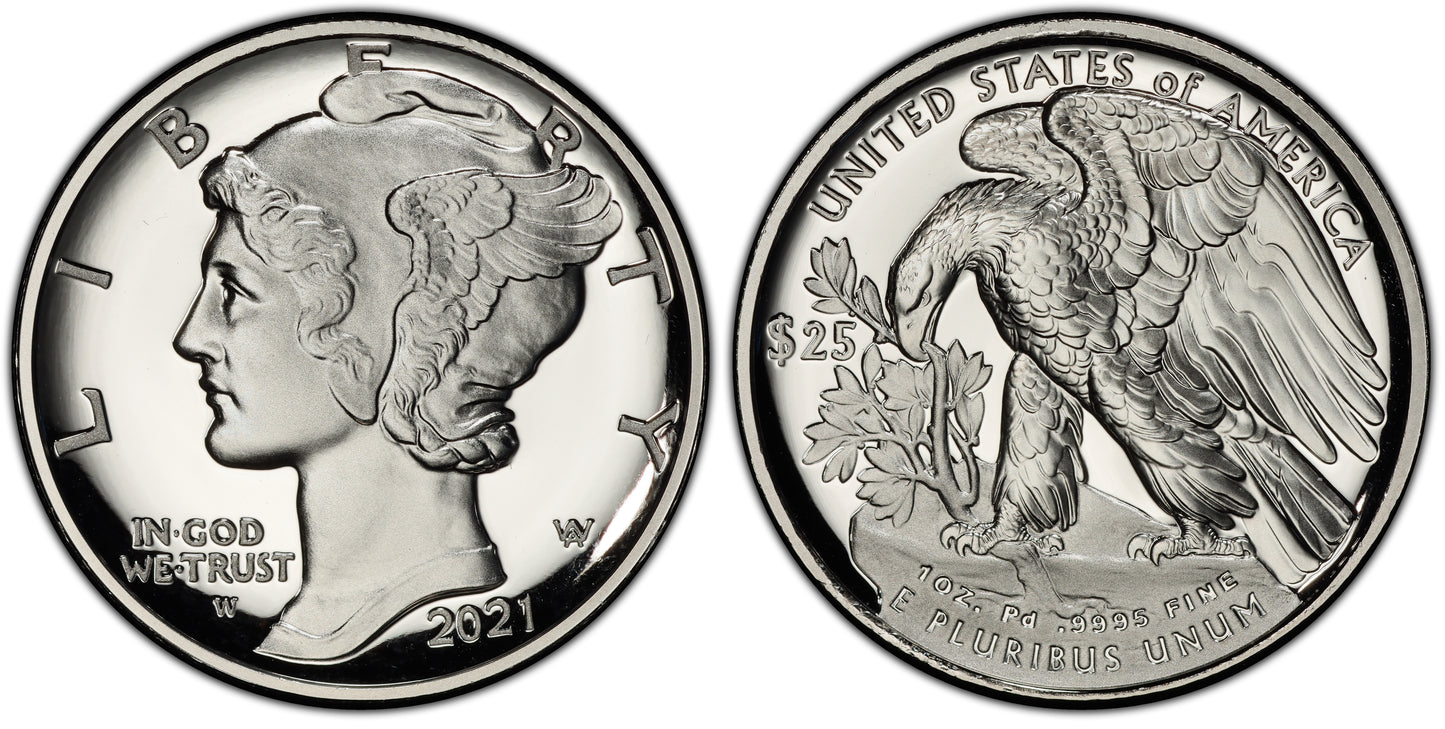 2021-W 1 Oz Palladium First Strike DCAM PR70