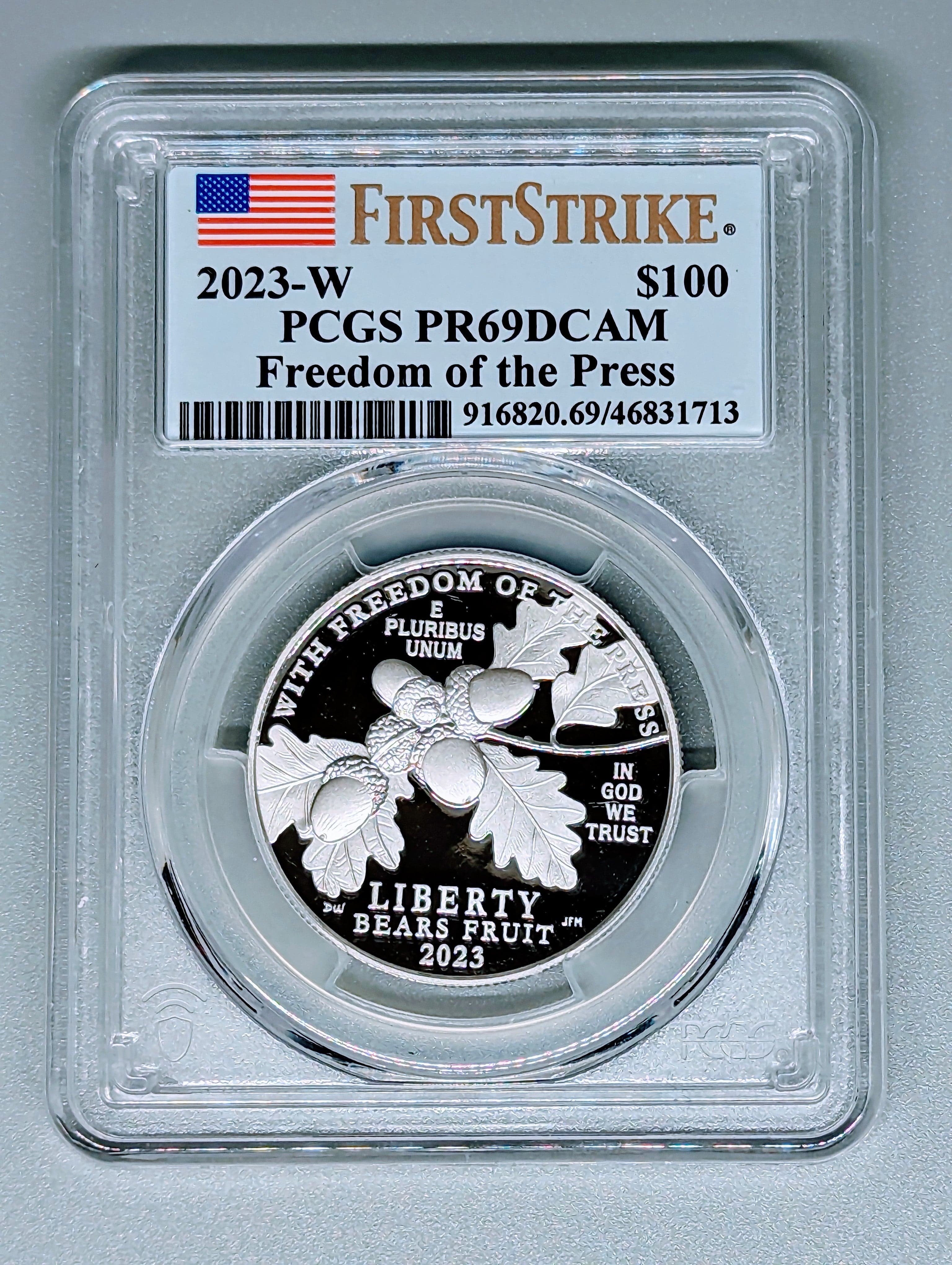 2023-W Platinum Proof Coin - First Strike - PR69DCAM PCGS — view 4