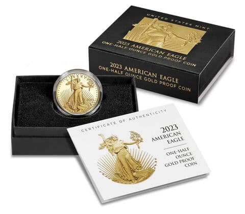 2023-W American Eagle 2023 0.5 oz. Gold Proof Coin - PR70DCAM — view 6