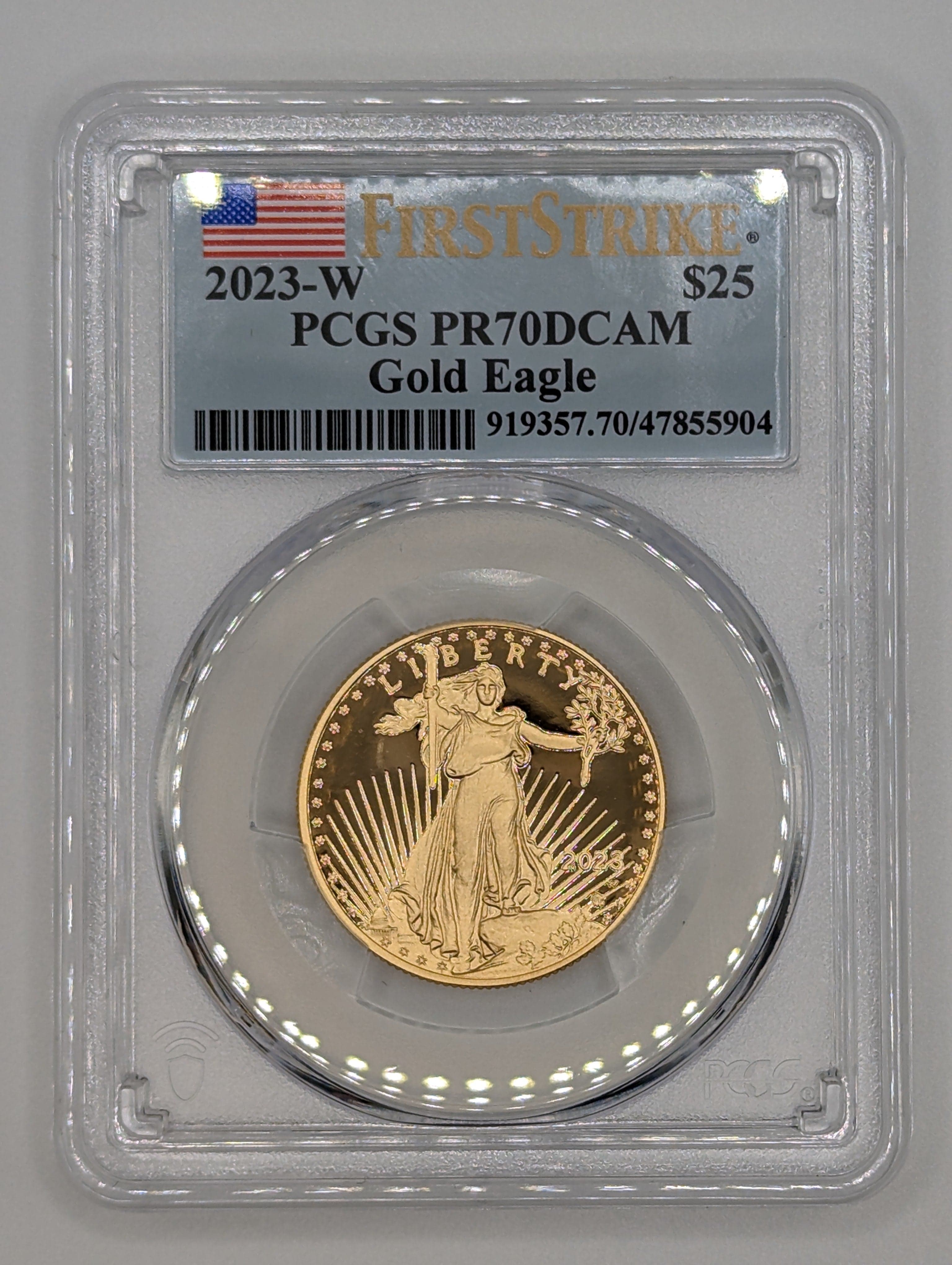 2023-W American Eagle 2023 0.5 oz. Gold Proof Coin - PR70DCAM — view 3