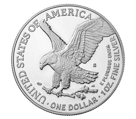 2022-S $1 American Eagle 1 oz. Silver Proof Coin - PR70 - First Strike — view 2