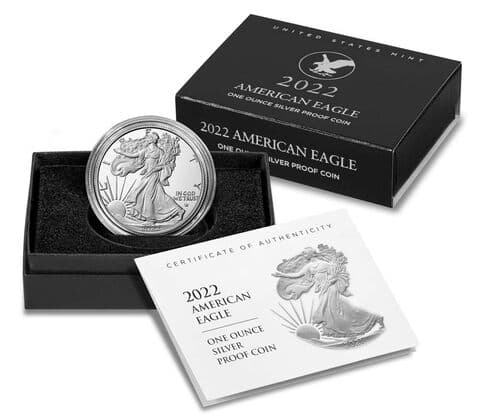 2022-W Silver Eagle Coin $1 - PCGS PR70DCAM — view 6