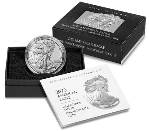 2023-W American Eagle One Ounce Silver - PCGS SP70 — view 7