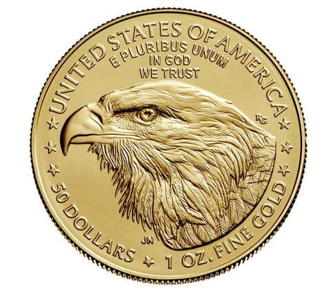 2023-W $50 American Eagle 2023 One Ounce Burnished- SP70 - First Strike — view 2