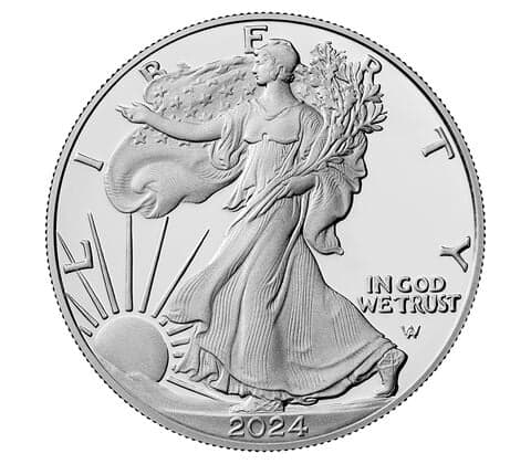 2024-W Silver Eagle Coin $1 - PCGS PR70DCAM