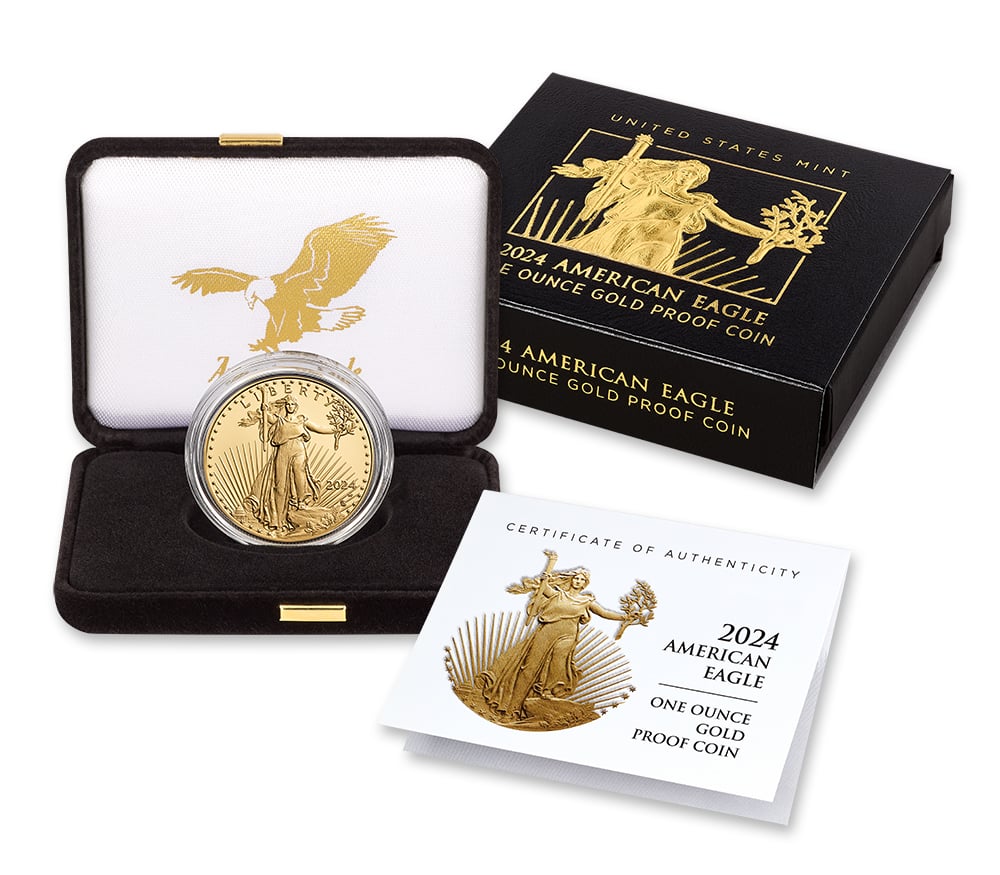 2024-W American Eagle 1 oz Gold Proof Coin – Ungraded | Authentic US Mint Collectible