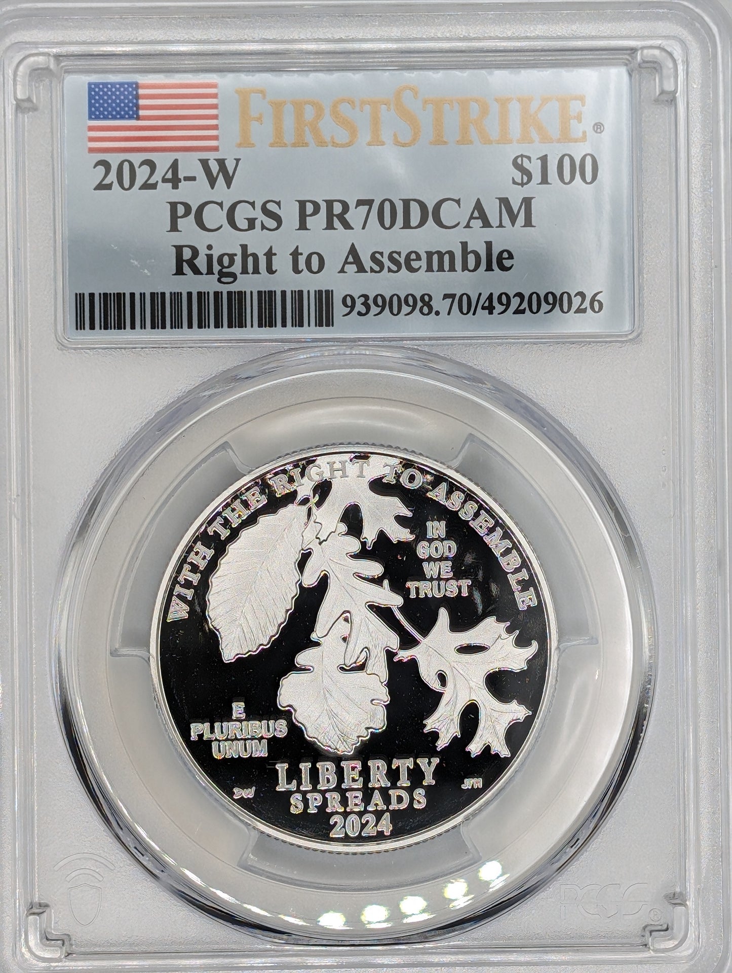 2024-W Platinum Proof Coin - First Strike - PR70DCAM PCGS