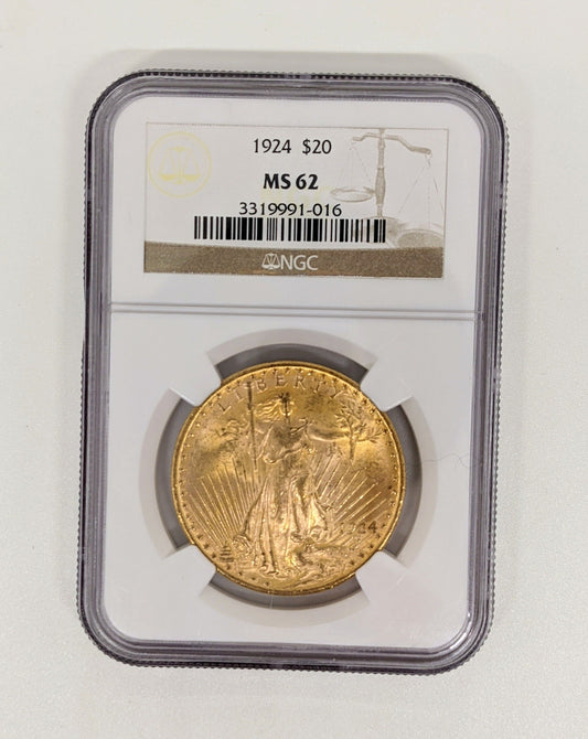 1924 St. Gaudens $20 Collectible 1 oz. Gold Medallion - MS62 NGC